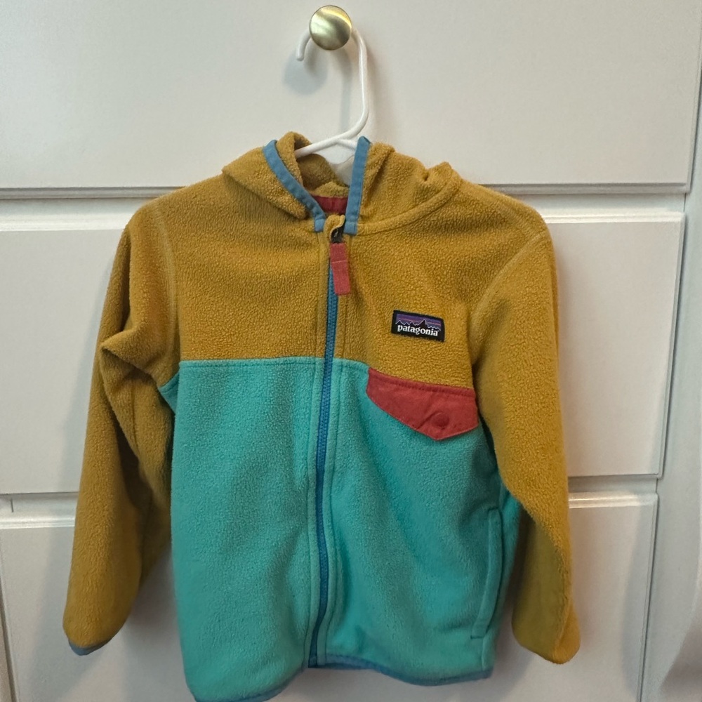 Patagonia Kids' Colorblock Fleece Jacket 3T